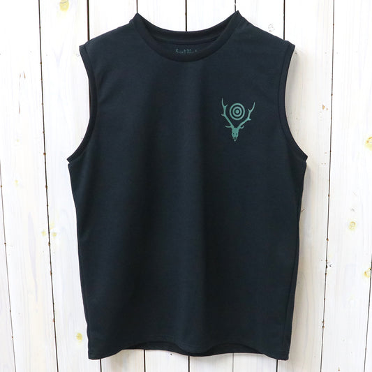 【SALE30%OFF】SOUTH2 WEST8 : Sleeveless Crew Neck Tee-Skull & Target (Black)