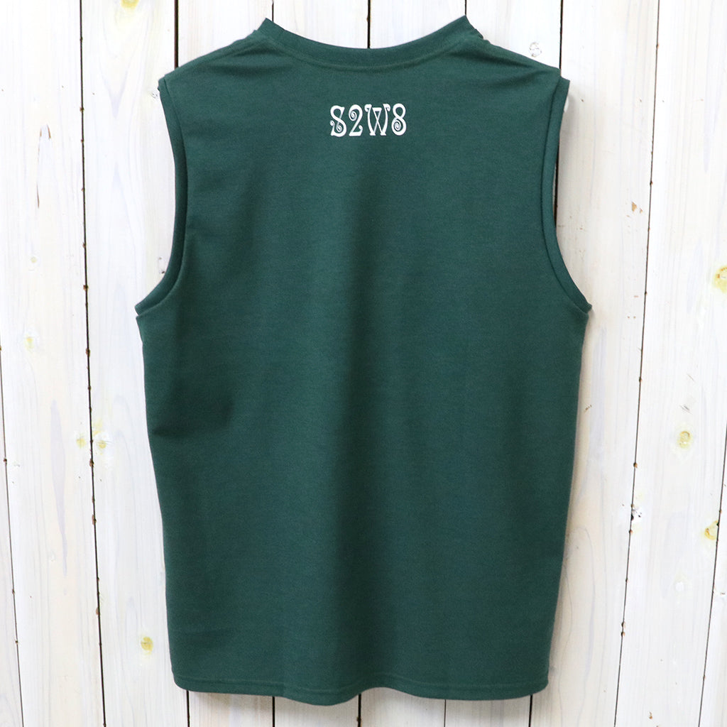 SOUTH2 WEST8 : Sleeveless Crew Neck Tee-Skull & Target (Green)