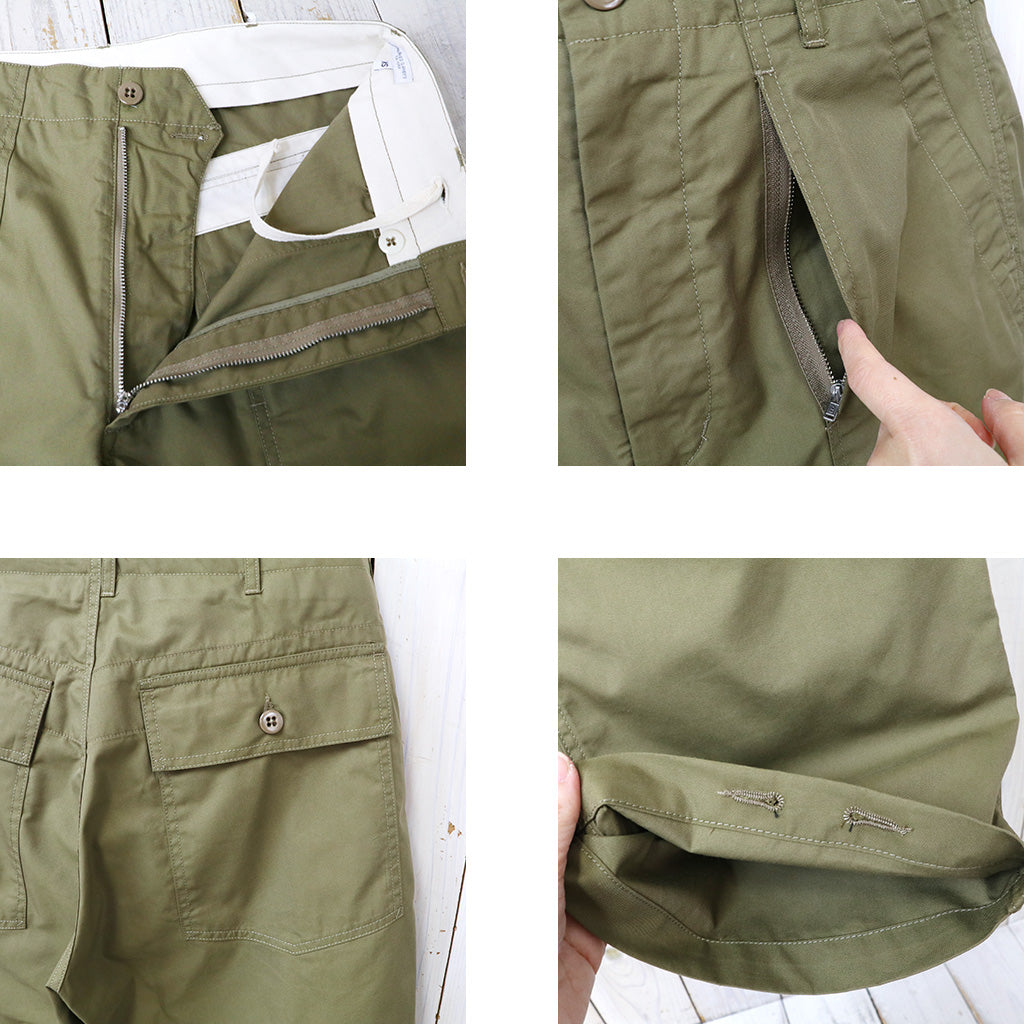 ENGINEERED GARMENTS : Fatigue Pant-Lt.Weight Nyco Twill (Khaki)