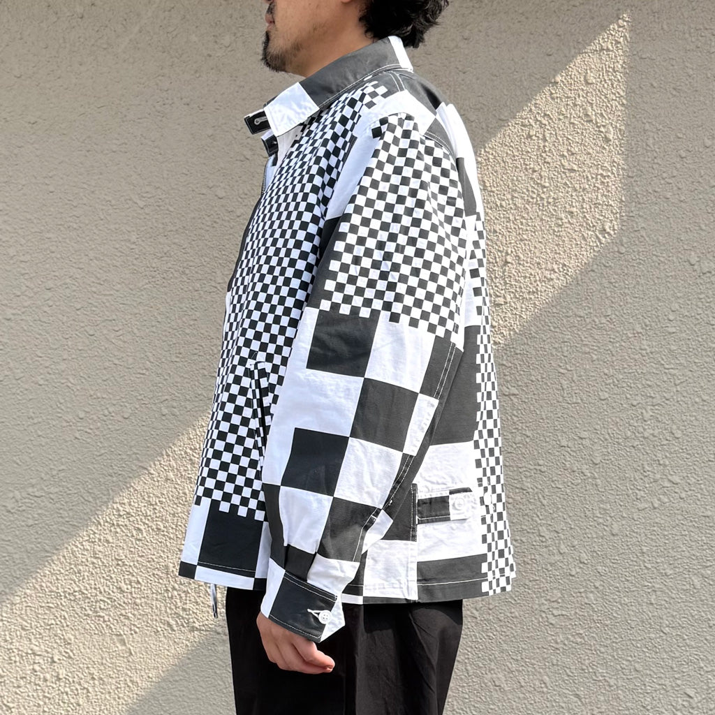 【SALE40%OFF】ENGINEERED GARMENTS : Claigton Jacket-Checker Print Cotton Ripstop