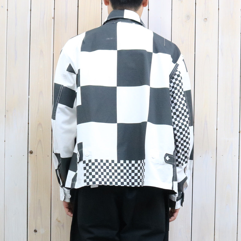 ENGINEERED GARMENTS : Claigton Jacket-Checker Print Cotton Ripstop