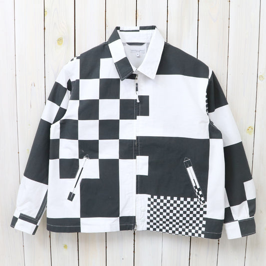 ENGINEERED GARMENTS : Claigton Jacket-Checker Print Cotton Ripstop
