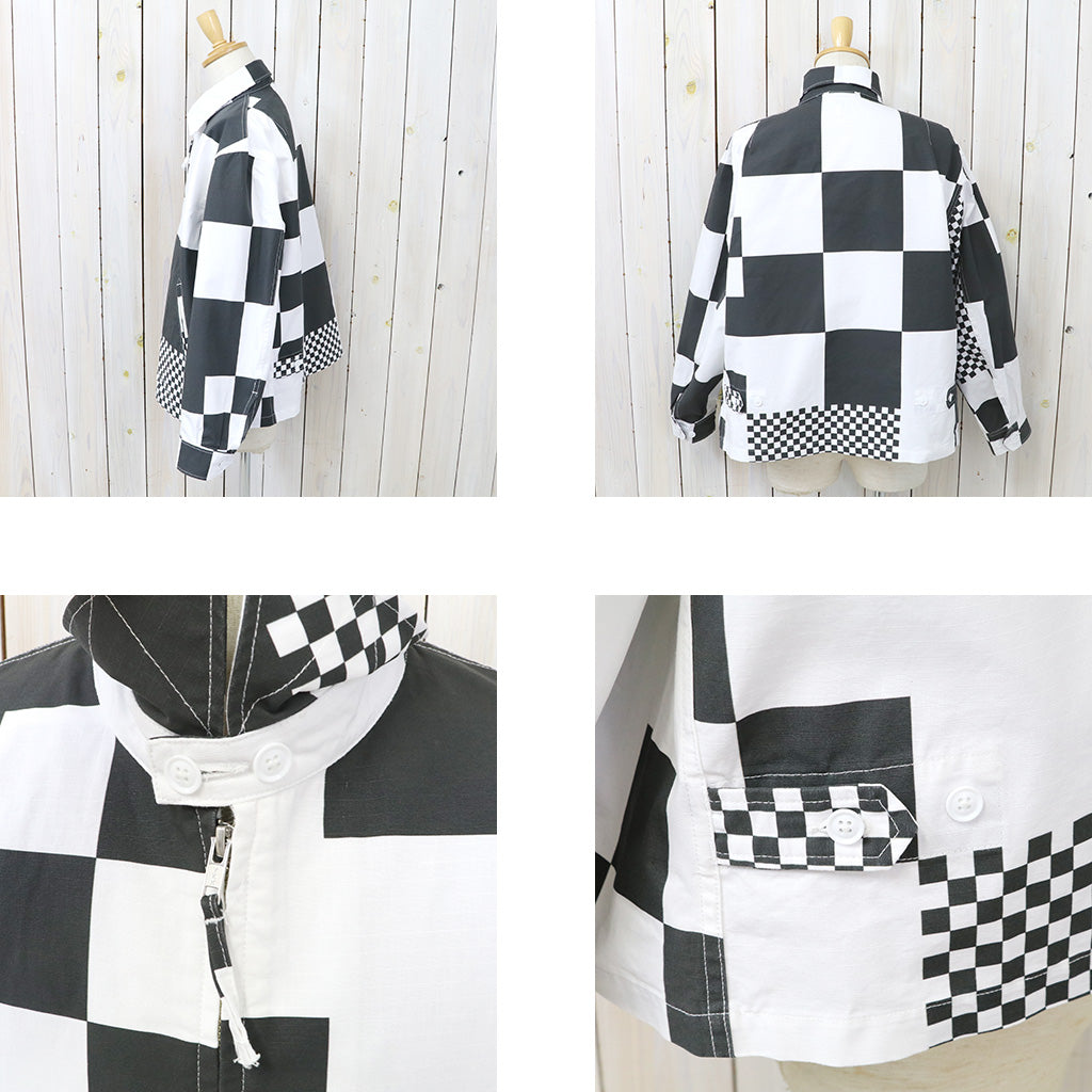 ENGINEERED GARMENTS : Claigton Jacket-Checker Print Cotton Ripstop