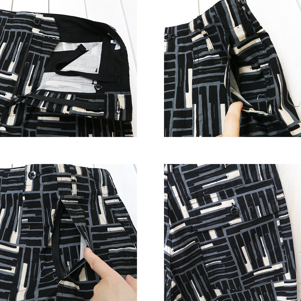 【SALE40%OFF】ENGINEERED GARMENTS : Fatigue Short-CL Tile Print Canvas