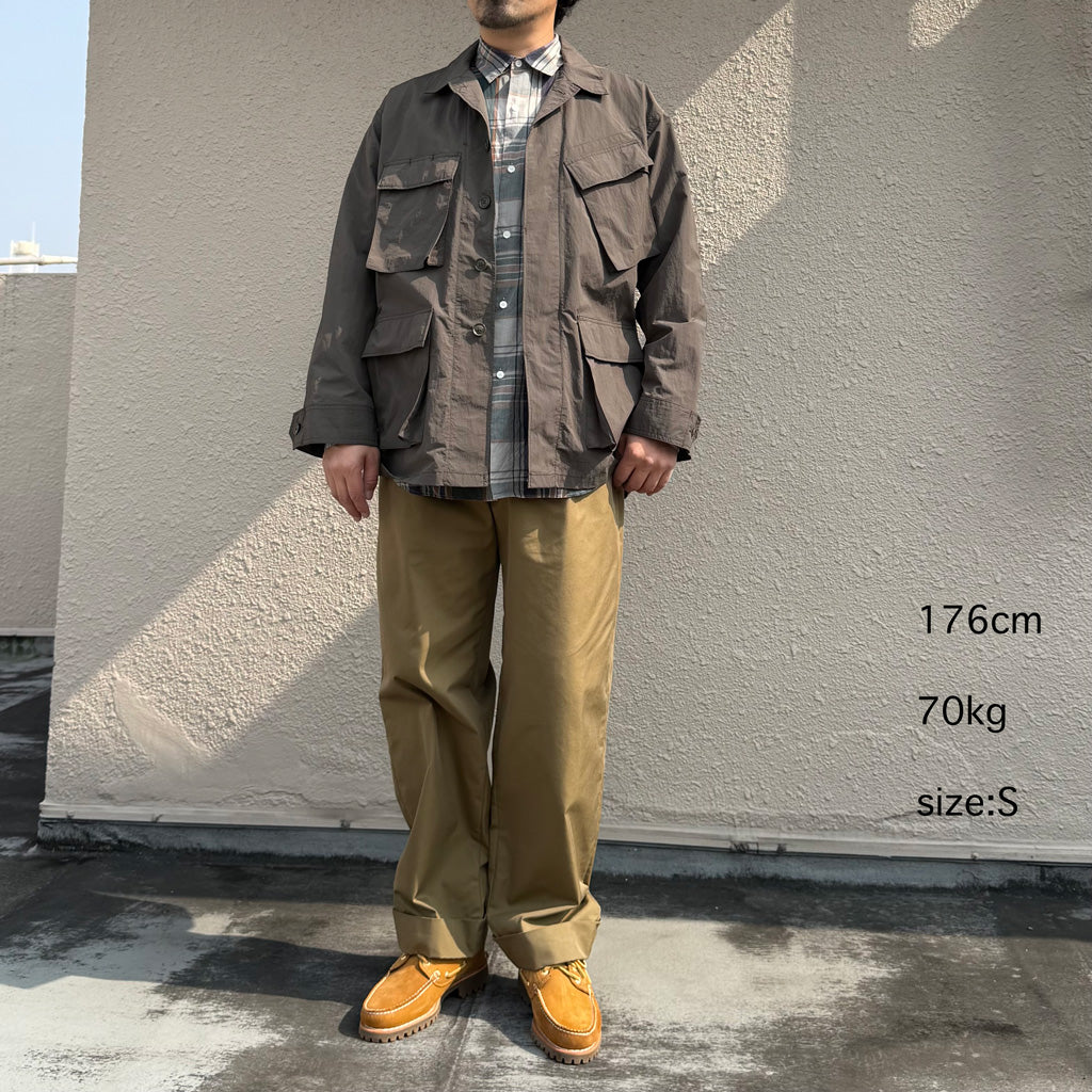 ENGINEERED GARMENTS : Carlyle Pant-Lt.Weight Nyco Twill (Khaki)