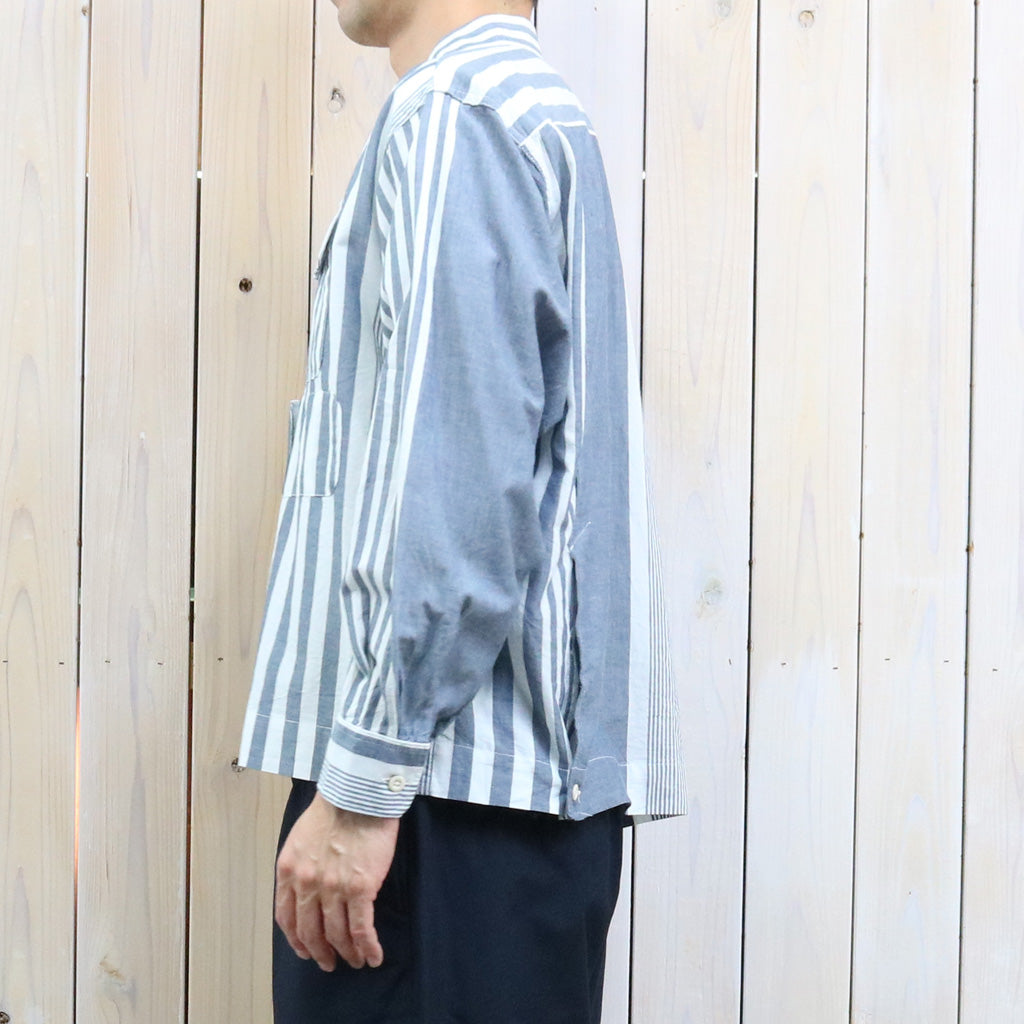【SALE40%OFF】ENGINEERED GARMENTS : Bowling Shirt-Stripe Cotton Chambray