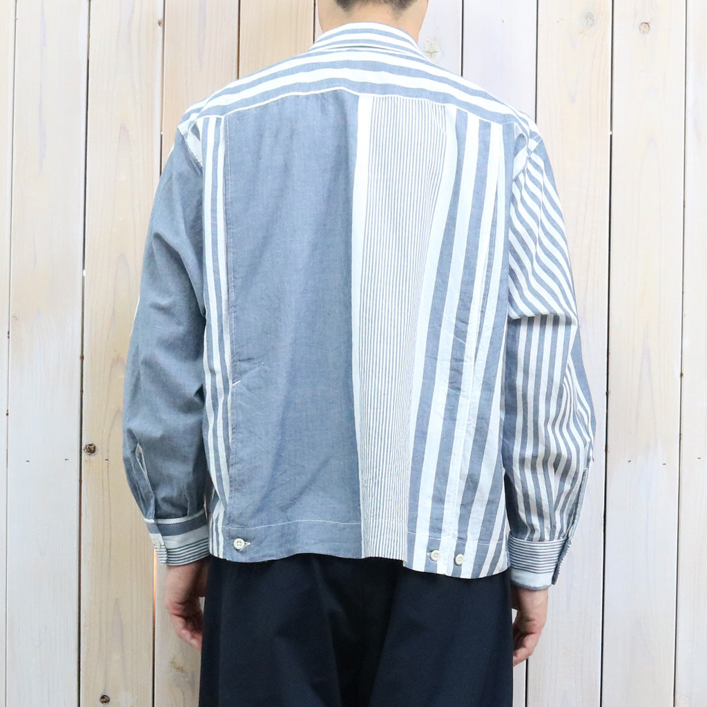 【SALE40%OFF】ENGINEERED GARMENTS : Bowling Shirt-Stripe Cotton Chambray