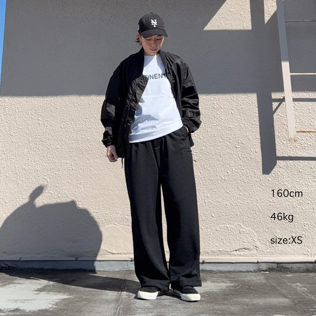 【SALE40%OFF】ENGINEERED GARMENTS : Drawstring Pant-Diamond Poly Knit (Black)