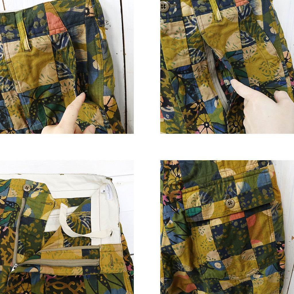 【SALE40%OFF】ENGINEERED GARMENTS : Fatigue Short-Cotton Multi Pattern Patchwork