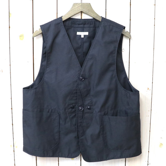ENGINEERED GARMENTS : Upland Vest-Lt.Weight Nyco Twill (Dk.Navy)
