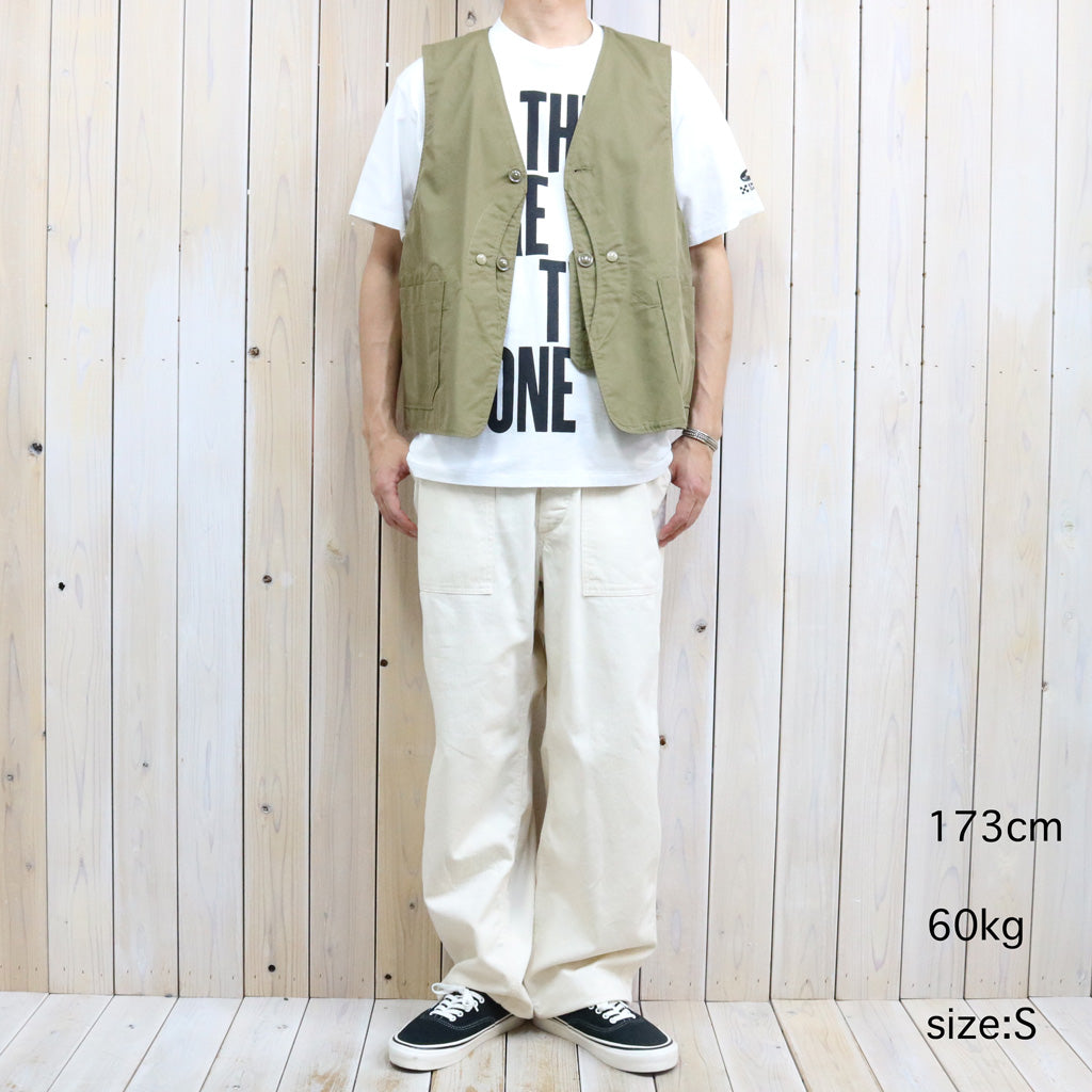 ENGINEERED GARMENTS : Upland Vest-Lt.Weight Nyco Twill (Khaki)