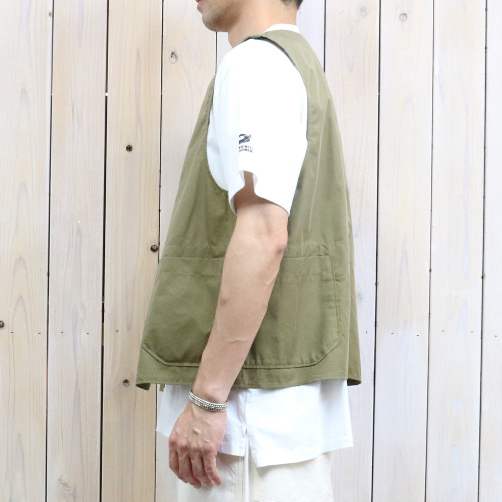 【SALE40%OFF】ENGINEERED GARMENTS : Upland Vest-Lt.Weight Nyco Twill (Khaki)