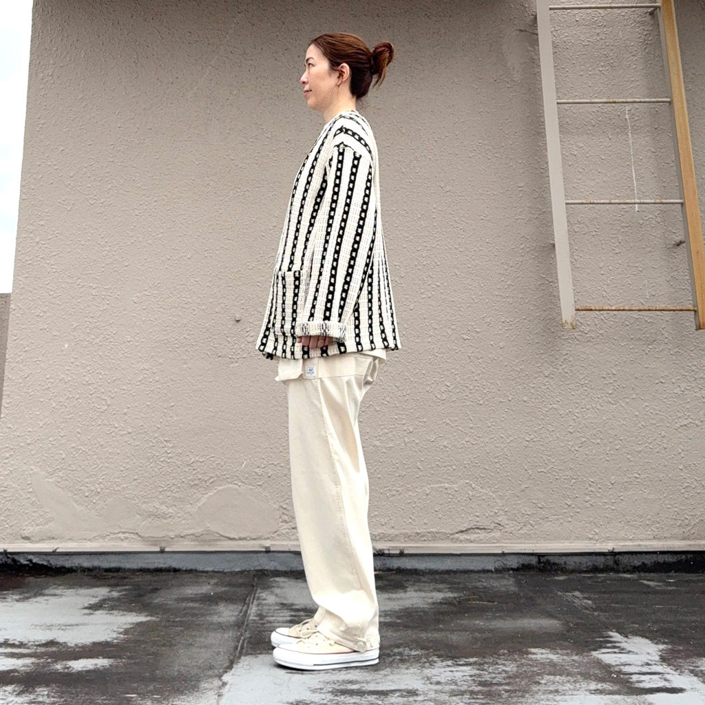 【SALE40%OFF】ENGINEERED GARMENTS : Knit Cardigan-Stripe CP Crochet