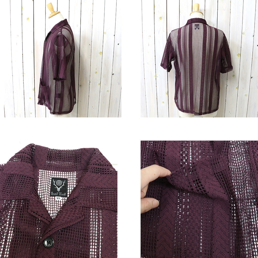 【SALE30%OFF】SOUTH2 WEST8 : Cabana Shirt-Poly Lace (Dk.Purple)