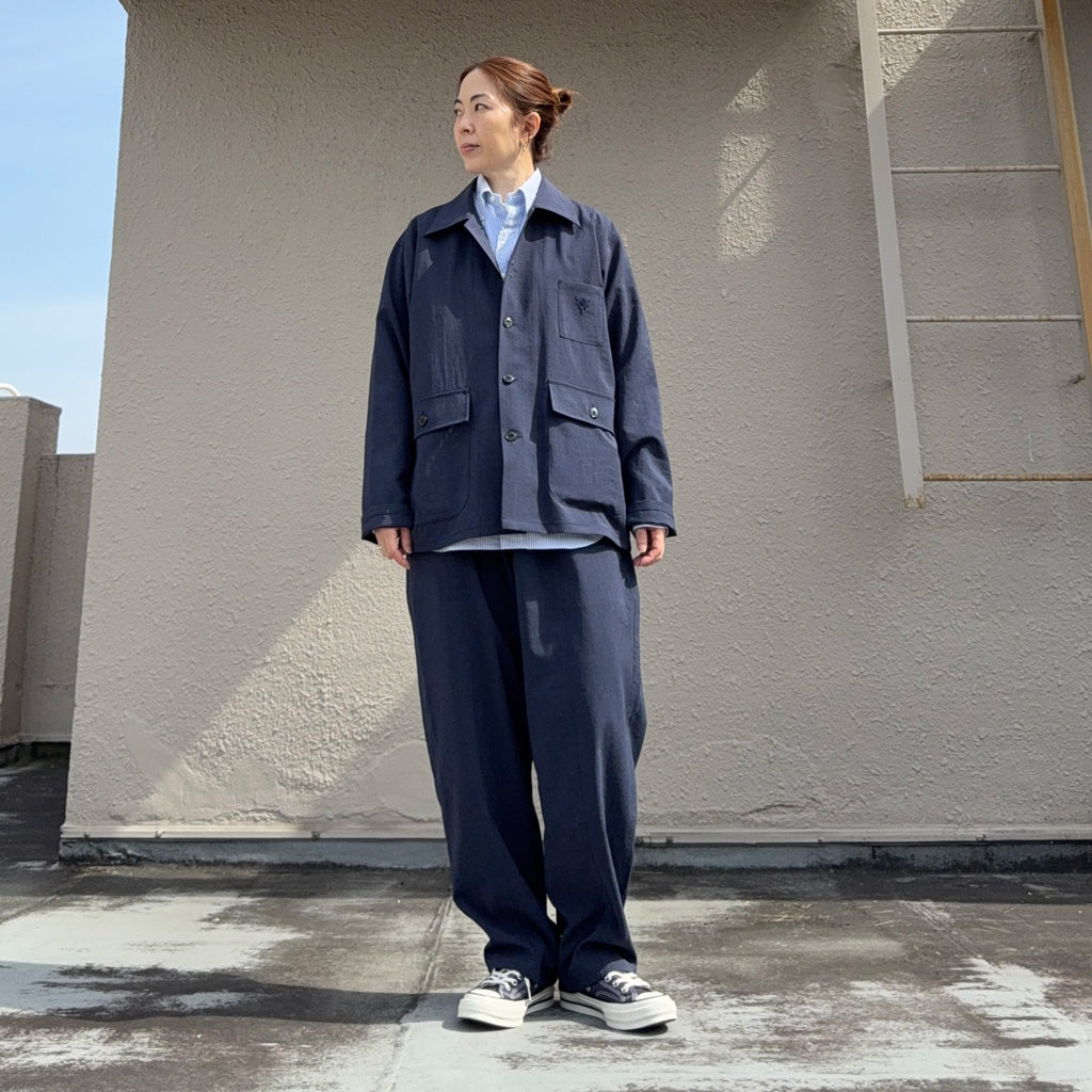 【SALE40%OFF】SOUTH2 WEST8 : Hunting Shirt-Poly Oxford (Navy)
