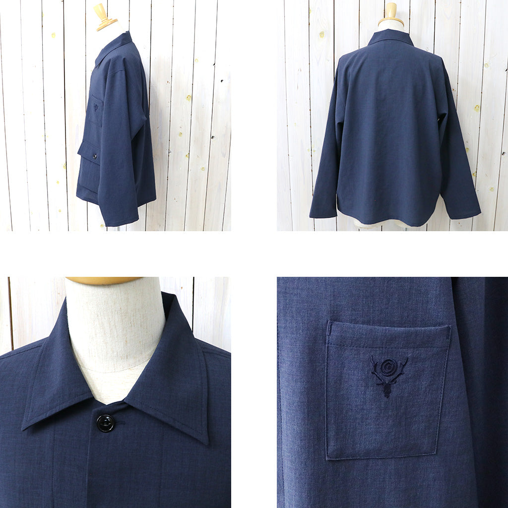 【SALE40%OFF】SOUTH2 WEST8 : Hunting Shirt-Poly Oxford (Navy)