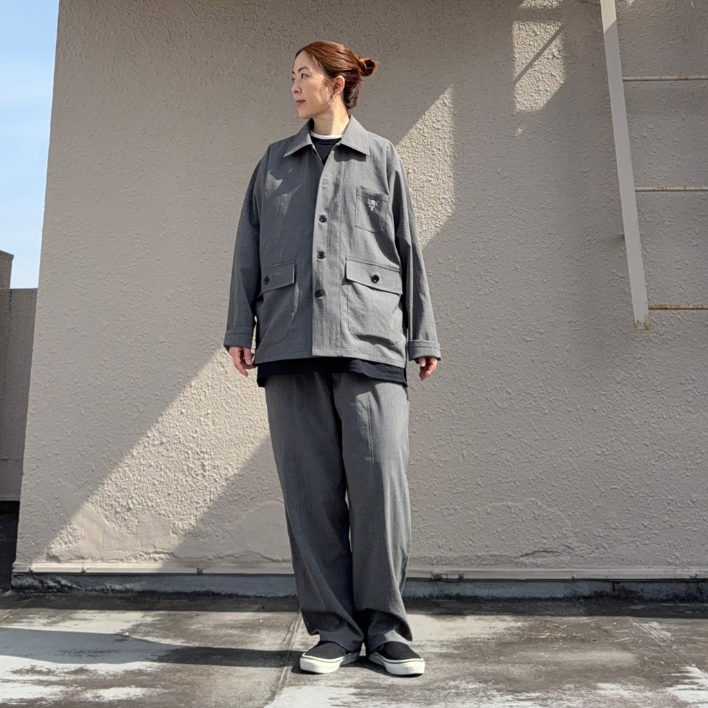 SOUTH2 WEST8 : Hunting Shirt-Poly Oxford (Grey)