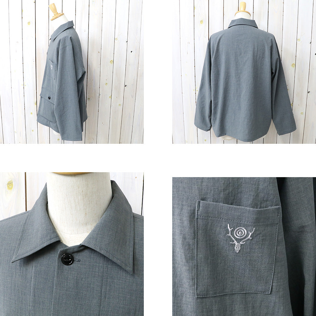 SOUTH2 WEST8 : Hunting Shirt-Poly Oxford (Grey)