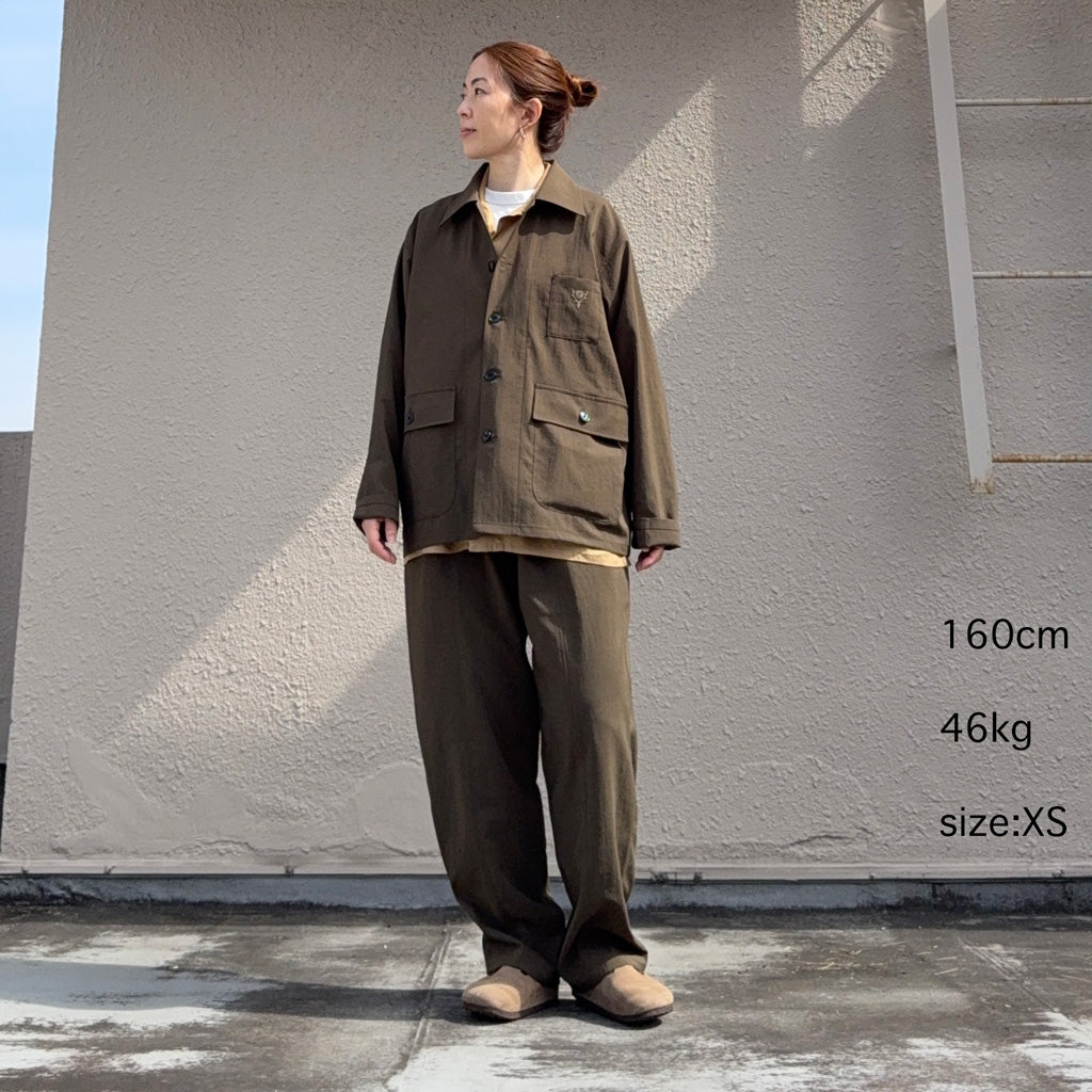 【SALE40%OFF】SOUTH2 WEST8 : Hunting Shirt-Poly Oxford (Brown)