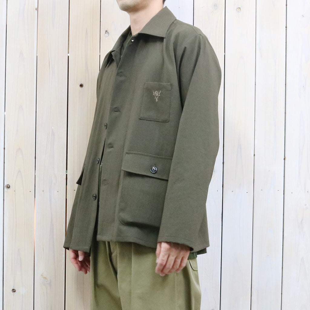 【SALE40%OFF】SOUTH2 WEST8 : Hunting Shirt-Poly Oxford (Brown)
