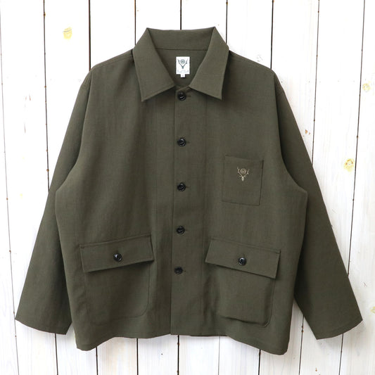 SOUTH2 WEST8 : Hunting Shirt-Poly Oxford (Brown)