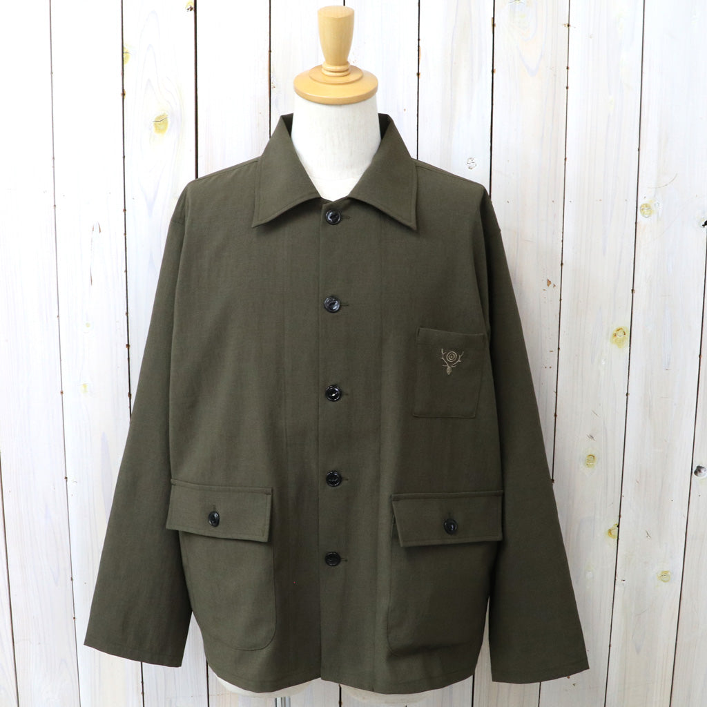 SOUTH2 WEST8 : Hunting Shirt-Poly Oxford (Brown)