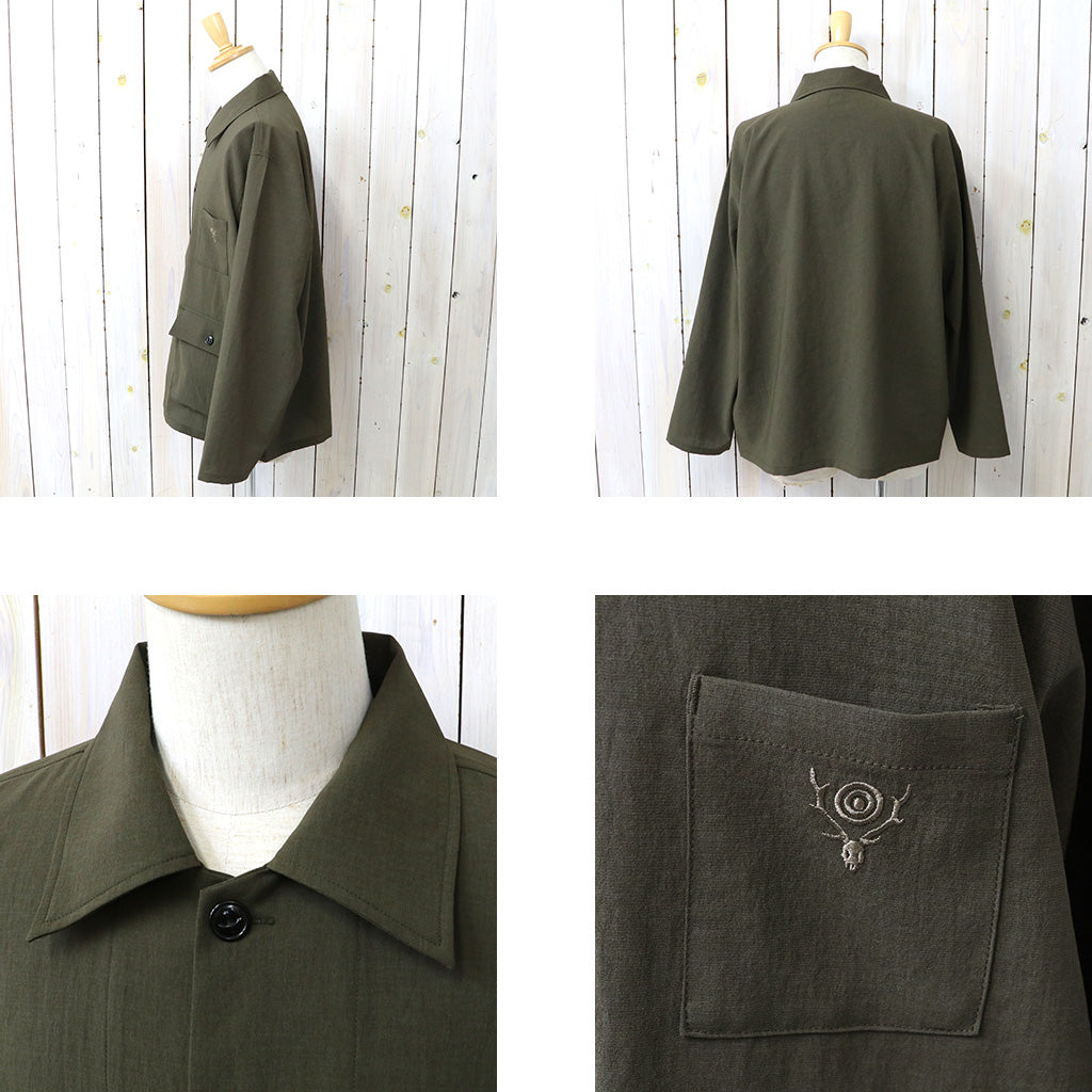 SOUTH2 WEST8 : Hunting Shirt-Poly Oxford (Brown)