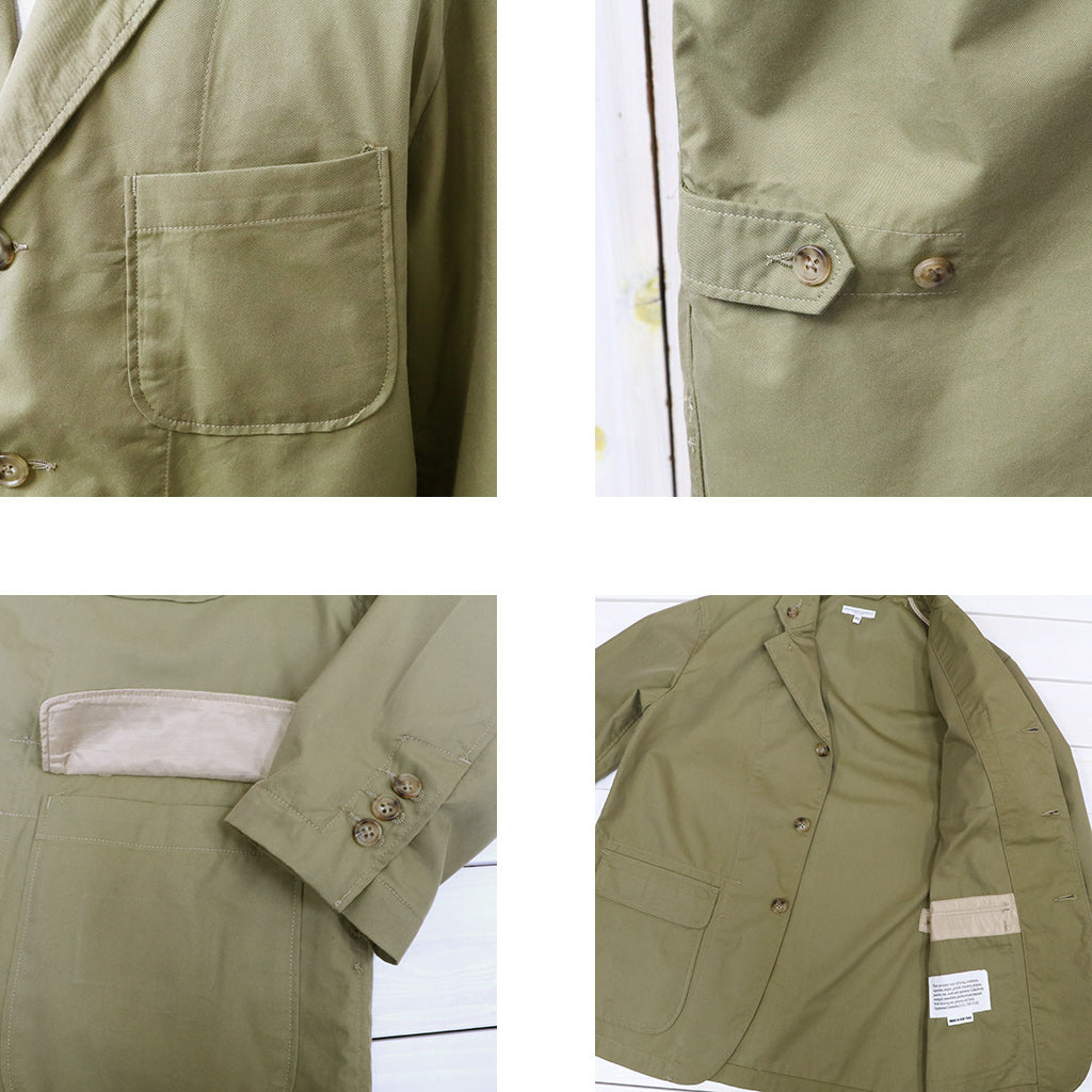 ENGINEERED GARMENTS : Loiter Jacket-Lt.Weight Nyco Twill (Khaki)