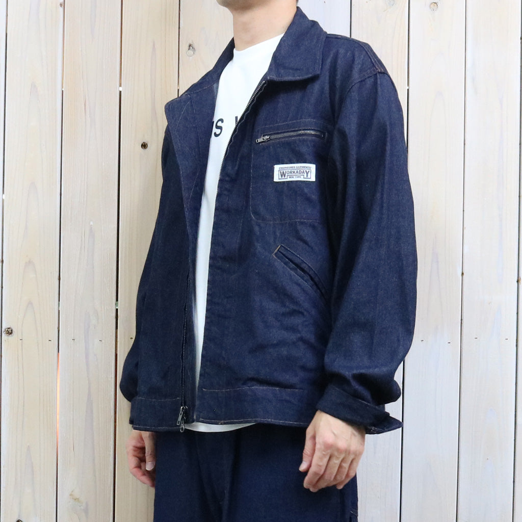 ENGINEERED GARMENTS WORKADAY : Short Jacket-Indigo Industrial 8oz Denim