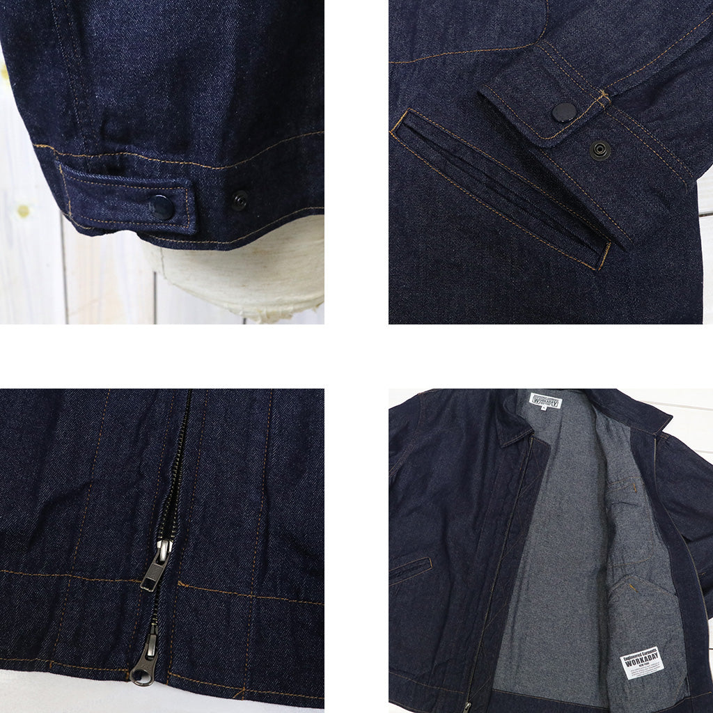 ENGINEERED GARMENTS WORKADAY : Short Jacket-Indigo Industrial 8oz Denim
