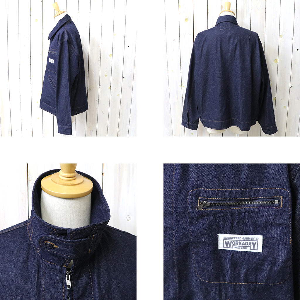 ENGINEERED GARMENTS WORKADAY : Short Jacket-Indigo Industrial 8oz Denim