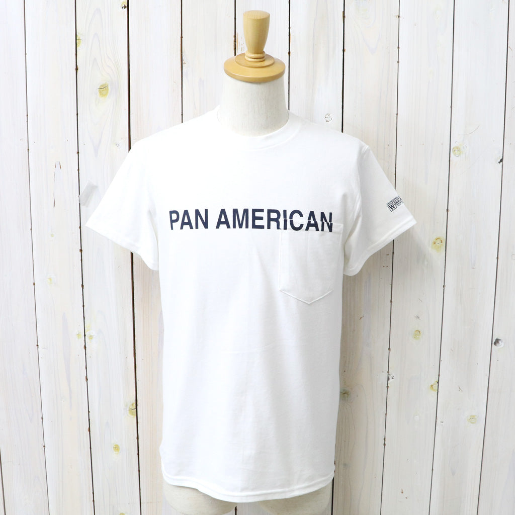 ENGINEERED GARMENTS WORKADAY : Printed S/S Tee-Pan American (White)