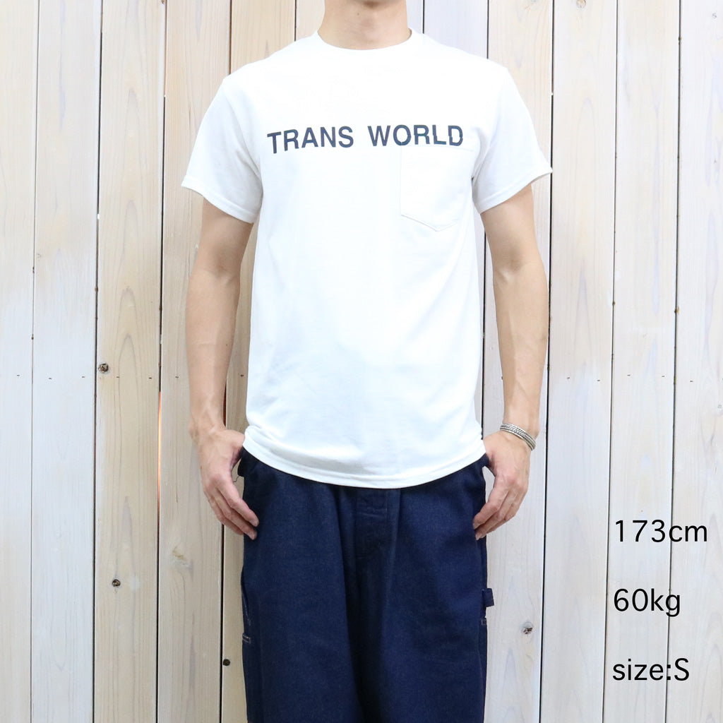 ENGINEERED GARMENTS WORKADAY : Printed S/S Tee-Trans World (White)
