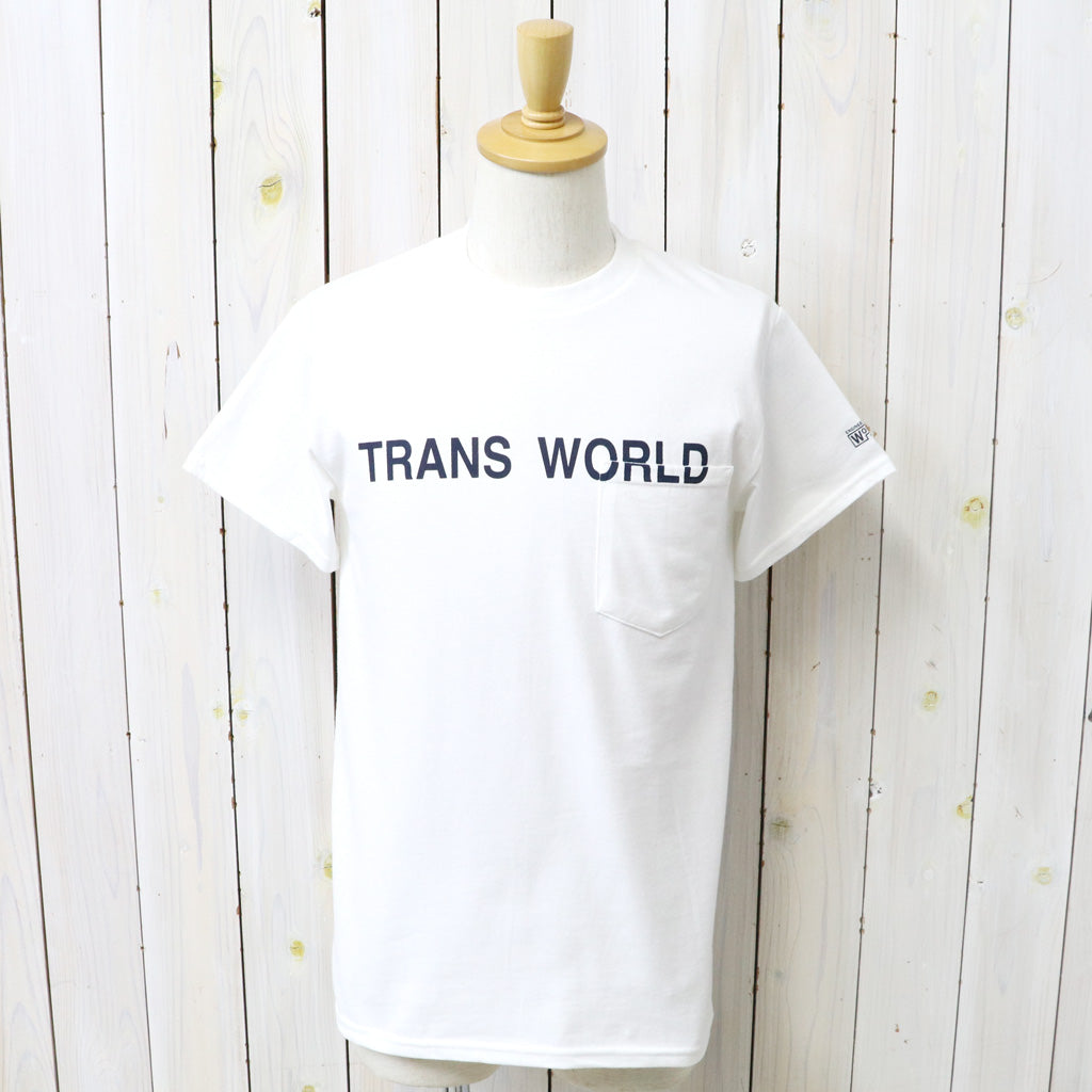 ENGINEERED GARMENTS WORKADAY : Printed S/S Tee-Trans World (White)