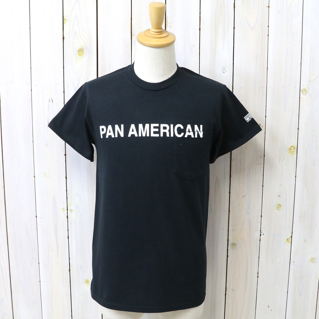 ENGINEERED GARMENTS WORKADAY : Printed S/S Tee-Pan American (Black)