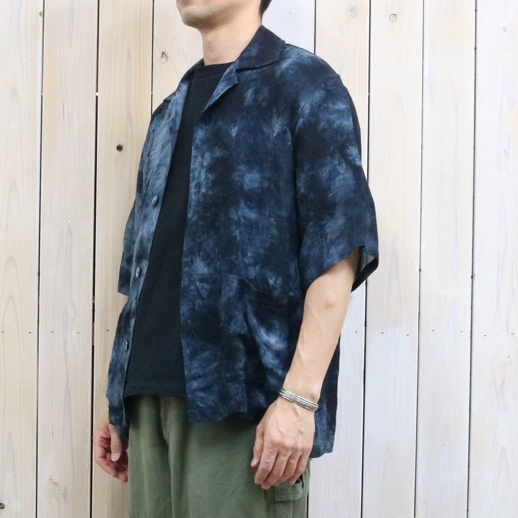【SALE40%OFF】Needles : Cabana Shirt-Mesh Jacquard/Uneven Dye (Charcoal)