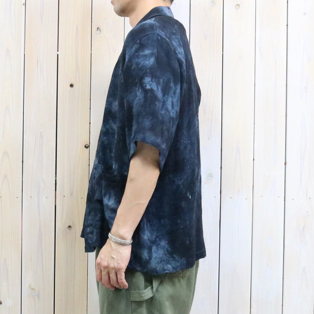 【SALE40%OFF】Needles : Cabana Shirt-Mesh Jacquard/Uneven Dye (Charcoal)
