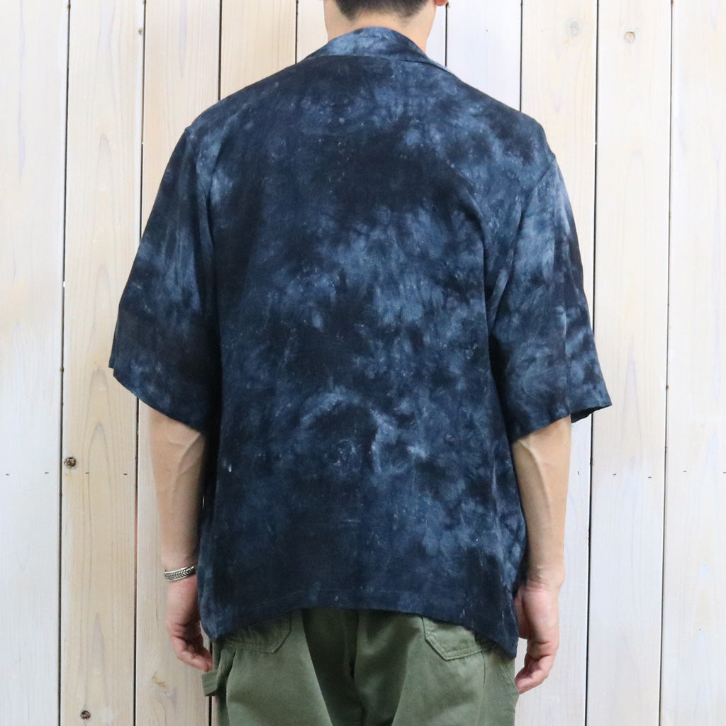 【SALE40%OFF】Needles : Cabana Shirt-Mesh Jacquard/Uneven Dye (Charcoal)