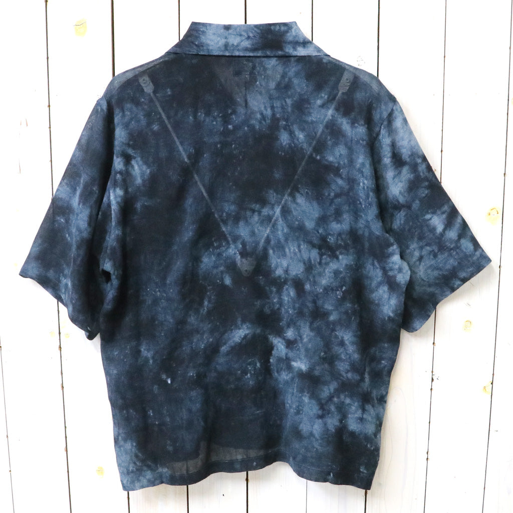 【SALE40%OFF】Needles : Cabana Shirt-Mesh Jacquard/Uneven Dye (Charcoal)