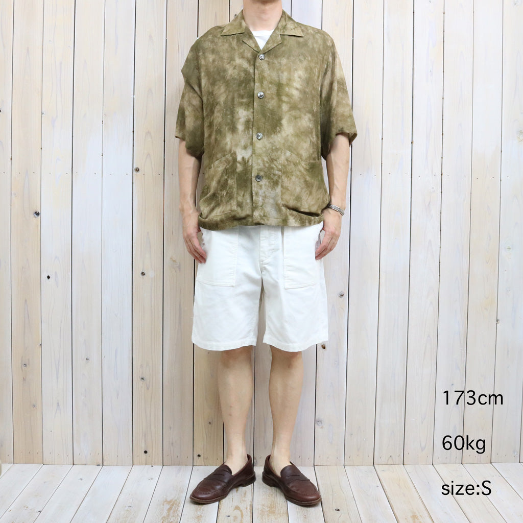 【SALE40%OFF】Needles : Cabana Shirt-Mesh Jacquard/Uneven Dye (Olive)