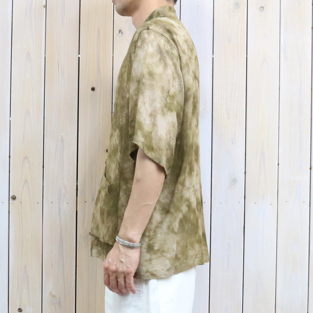 【SALE40%OFF】Needles : Cabana Shirt-Mesh Jacquard/Uneven Dye (Olive)