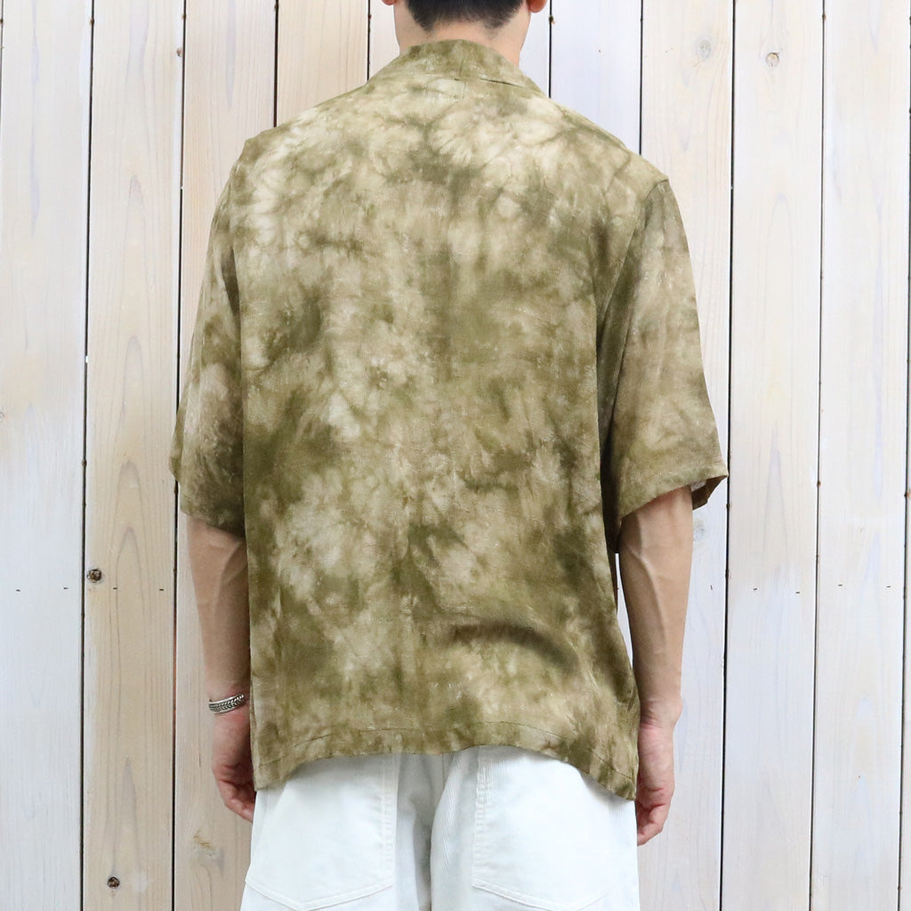 【SALE40%OFF】Needles : Cabana Shirt-Mesh Jacquard/Uneven Dye (Olive)