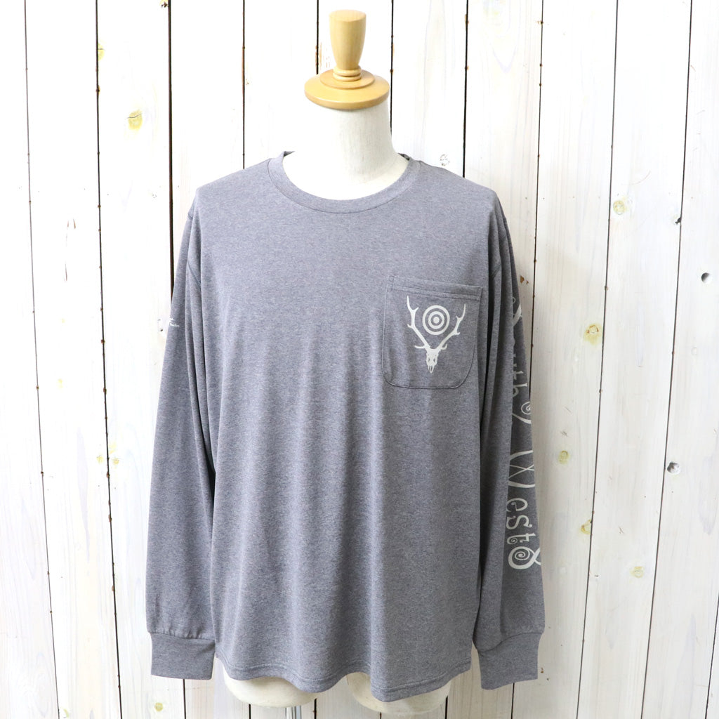 【SALE40%OFF】South2 West8xFoxfire : L/S Round Pocket Tee-SCORON (Grey)