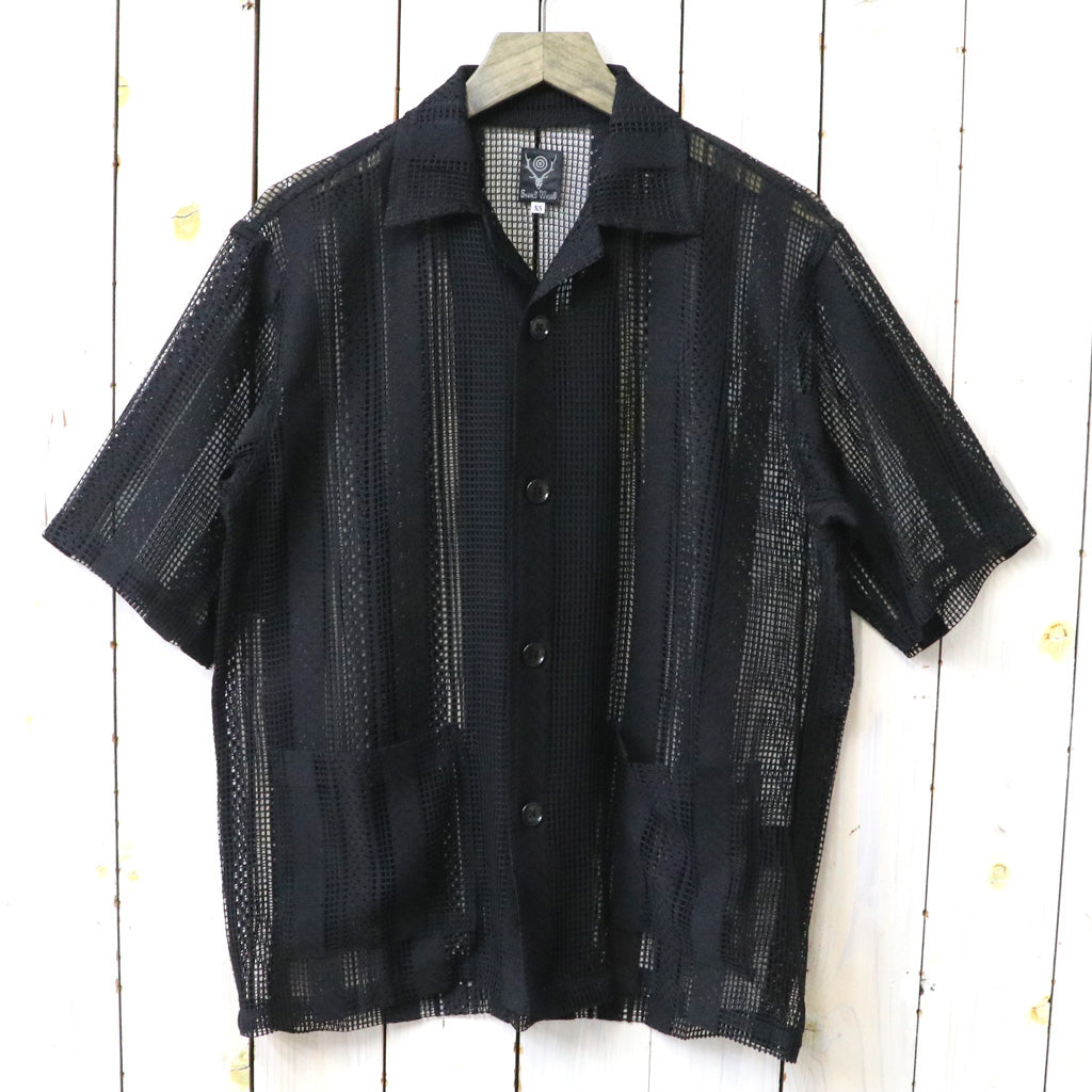 【SALE30%OFF】SOUTH2 WEST8 : Cabana Shirt-Poly Lace (Black)