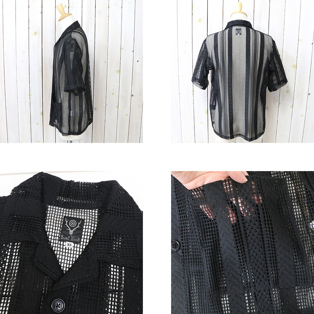 【SALE30%OFF】SOUTH2 WEST8 : Cabana Shirt-Poly Lace (Black)