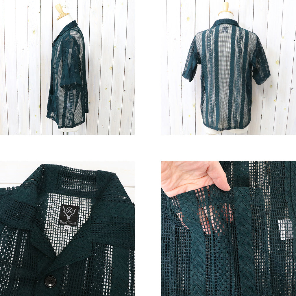 【SALE30%OFF】SOUTH2 WEST8 : Cabana Shirt-Poly Lace (Green)