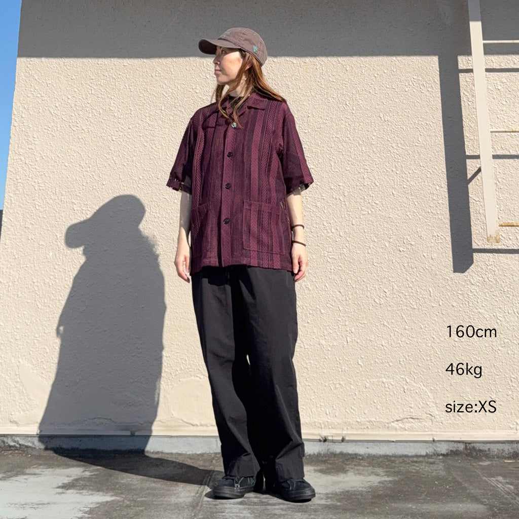 【SALE30%OFF】SOUTH2 WEST8 : Cabana Shirt-Poly Lace (Dk.Purple)