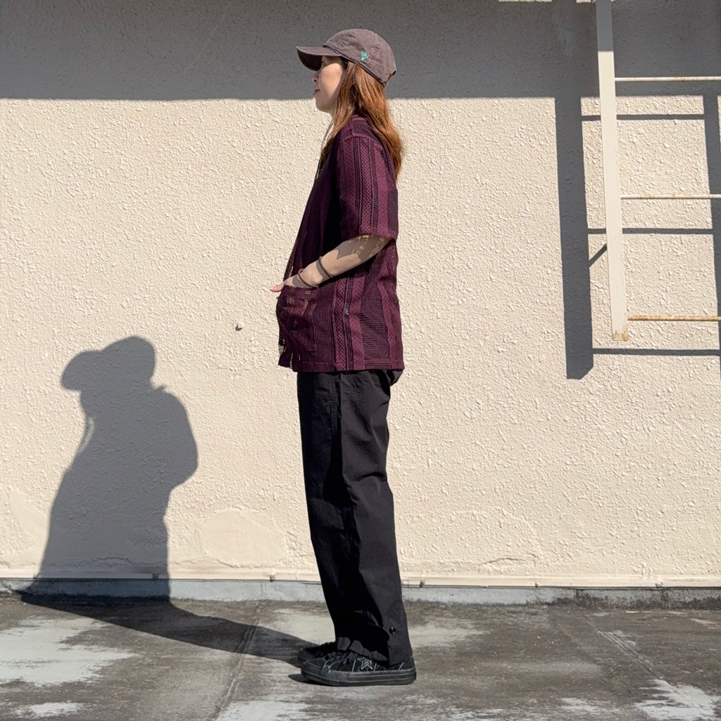 【SALE30%OFF】SOUTH2 WEST8 : Cabana Shirt-Poly Lace (Dk.Purple)