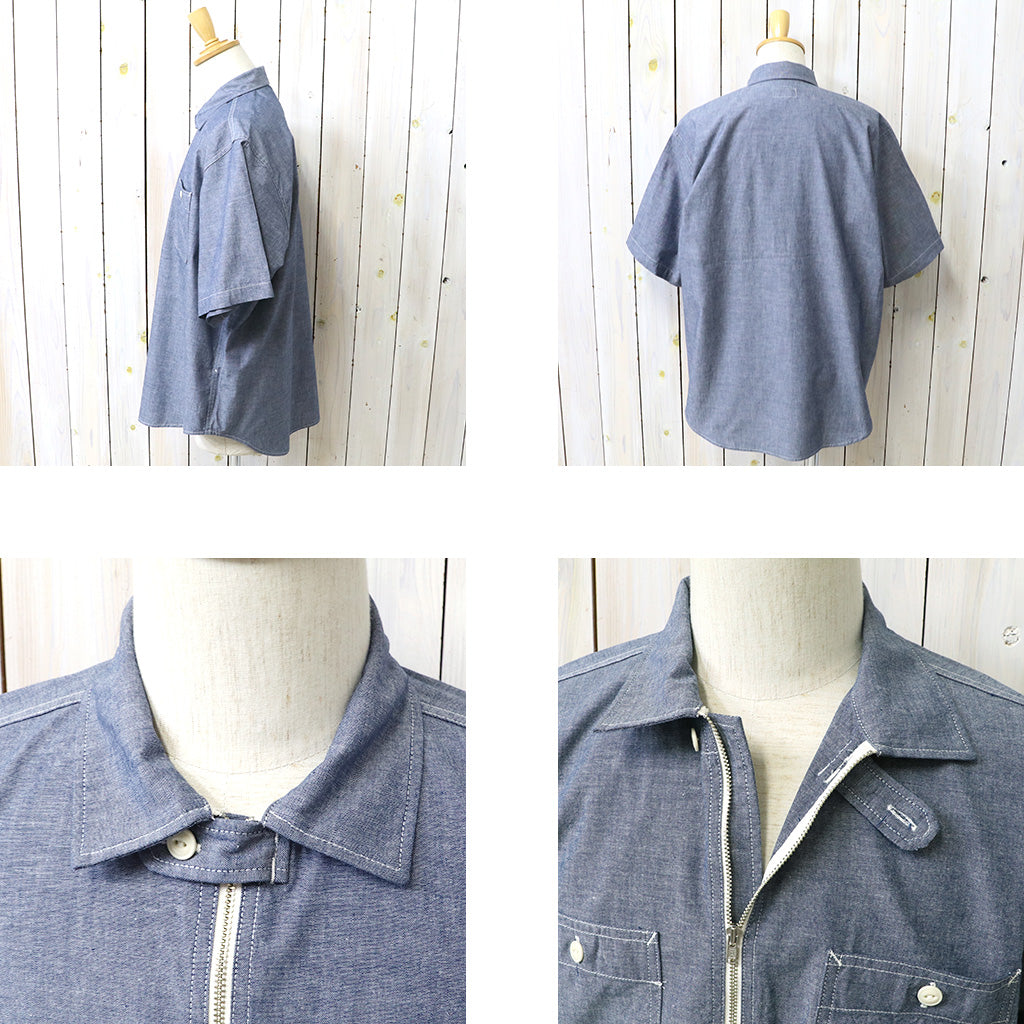 ENGINEERED GARMENTS WORKADAY : Spinnaker Shirt-Cotton Chambray
