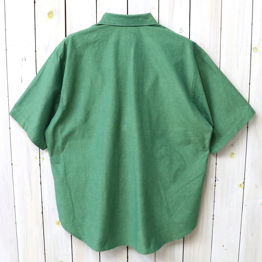 ENGINEERED GARMENTS WORKADAY : Spinnaker Shirt-Cotton Iridescent (Green)